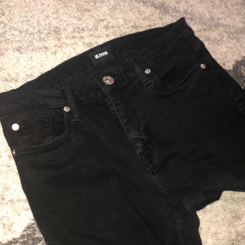 Hudson black skinny jeans